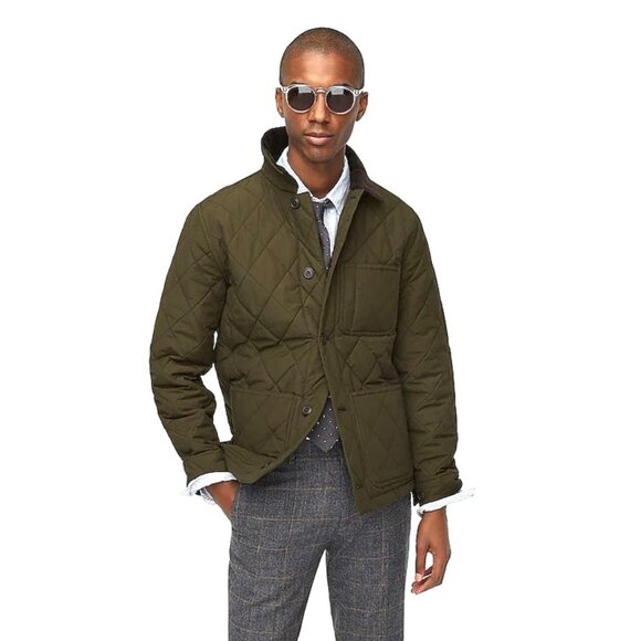 NWT J Crew Mens SUSSEX Green PrimaLoft® Quilted Jacket - S - Picture 1 of 10